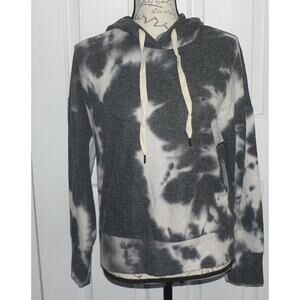 Abound Women's Tie Dye Soft Terry Knit Hoodie In Navy Medium RK450145MI MSRP $30